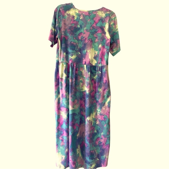 LOGO dress,size M,cotton/model, roomy fit, knee length, longer in back,no stains - Picture 4 of 7